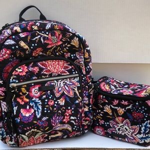 Vera Bradley backpack and matching lunch tote